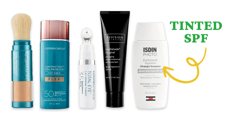 Tinted SPF products